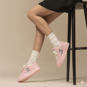 Stylish Pink Sneakers for Women – Trendy & Lightweight