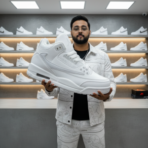 Exclusive Imported Sneakers – China & Vietnam Edition J-3 Full White