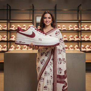 Womenâs White & Maroned Mix Sneakers â Trendy Choice